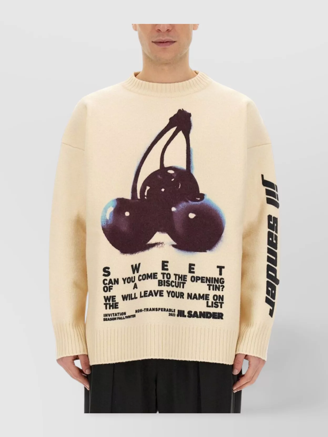 Jil Sander Embroidered Crew Neck Sweater