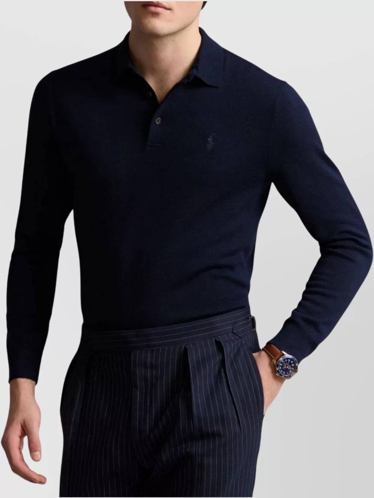 Polo Ralph Lauren Long Sleeve Knit Pullover Collar