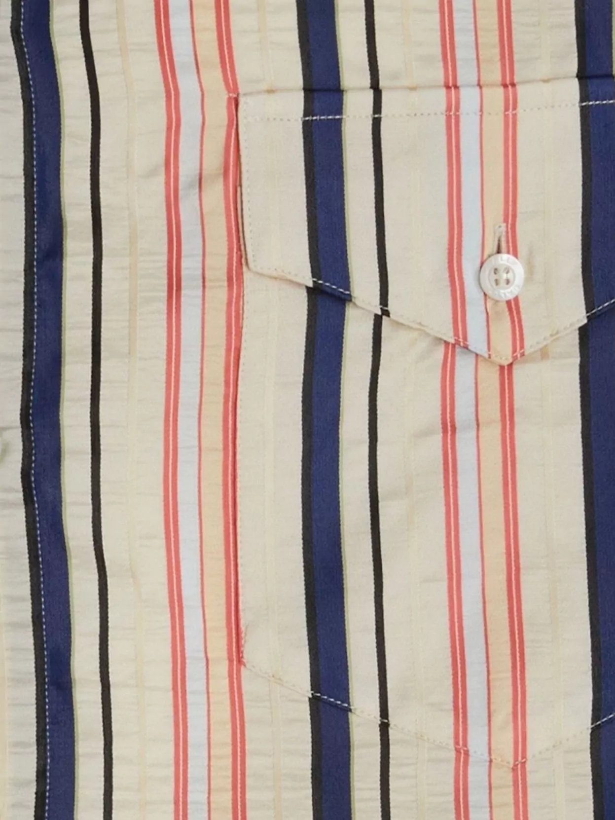 Bally Silk Shirt With Mandarin Collar And Pockets