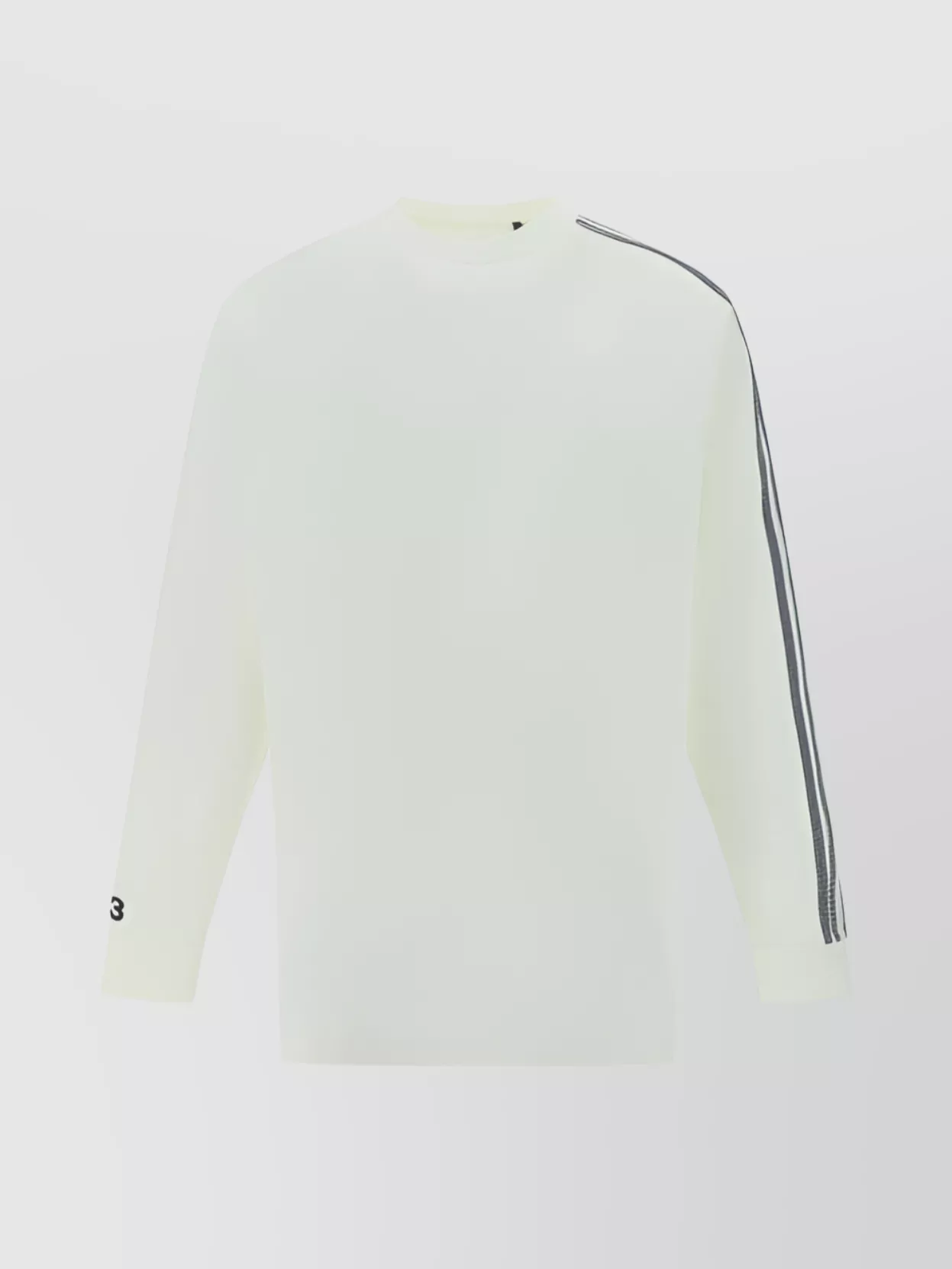 Shop Y-3 Cotton Long Sleeve Jersey With Contrasting Bands
