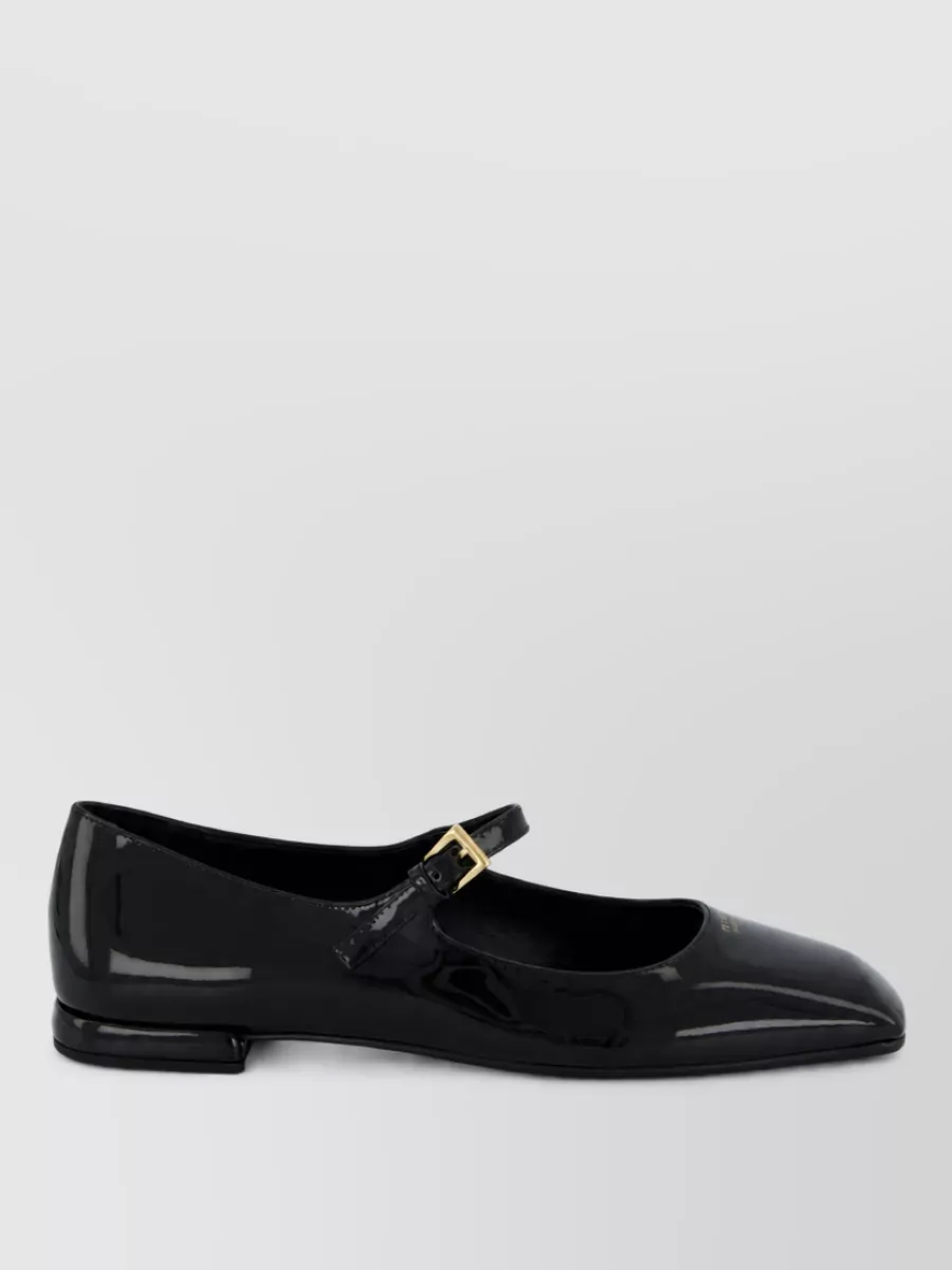 Prada Patent Leather Ballerina Flats