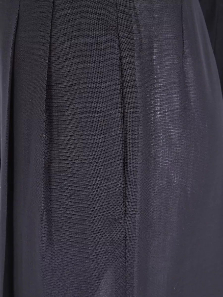 Tom Ford Virgin Wool Pleated Wide-Leg Trousers
