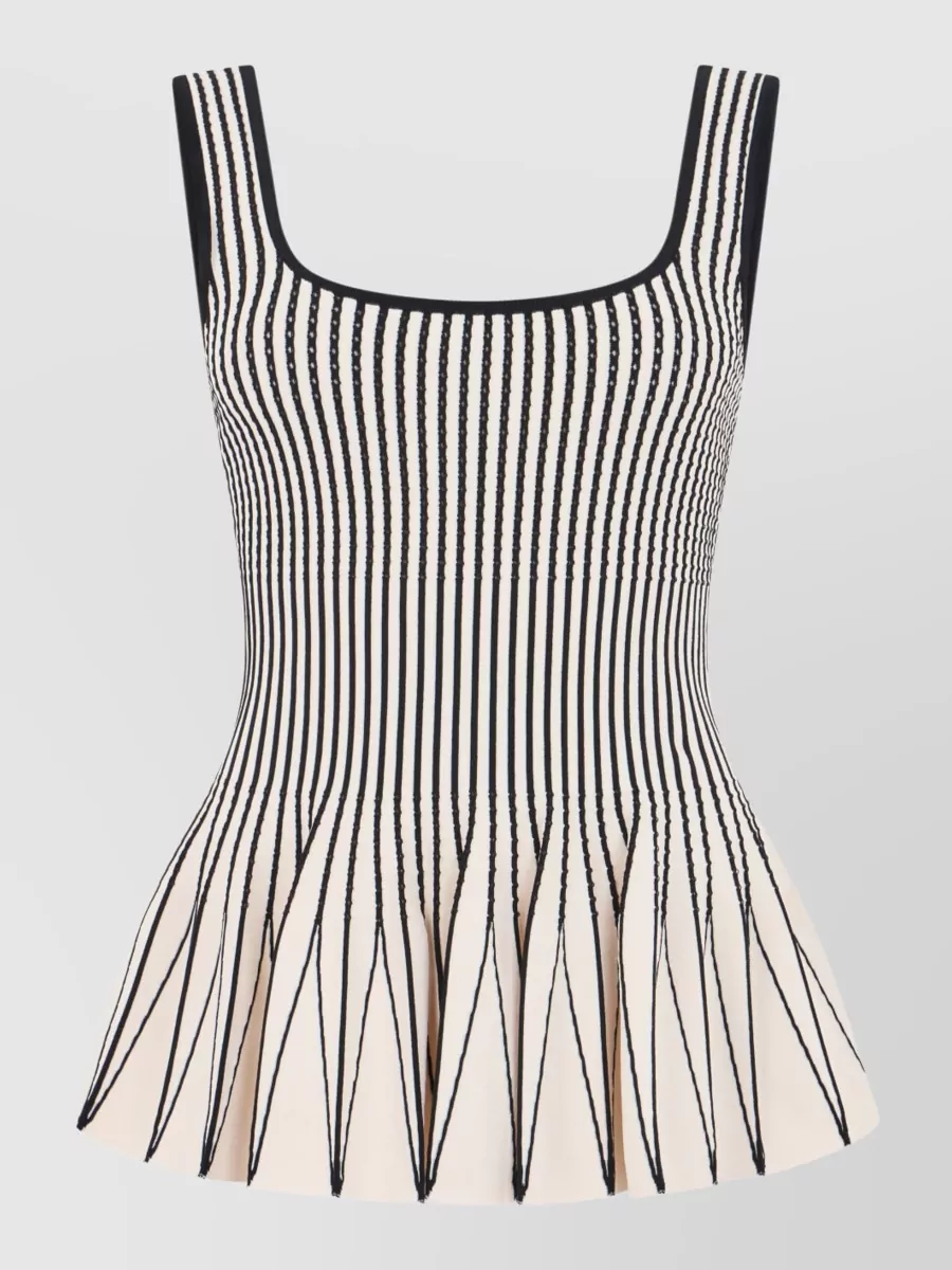 Elisabetta Franchi striped sleeveless mini dress