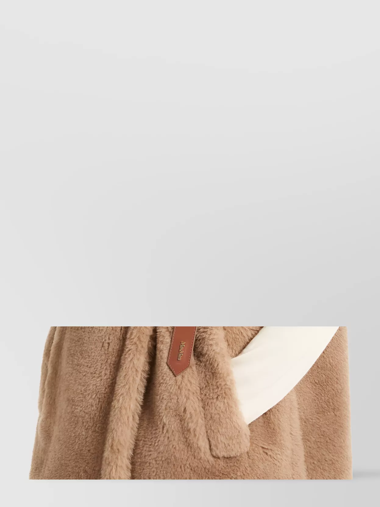 Max Mara Alpaca And Wool Silk Belted Jacket