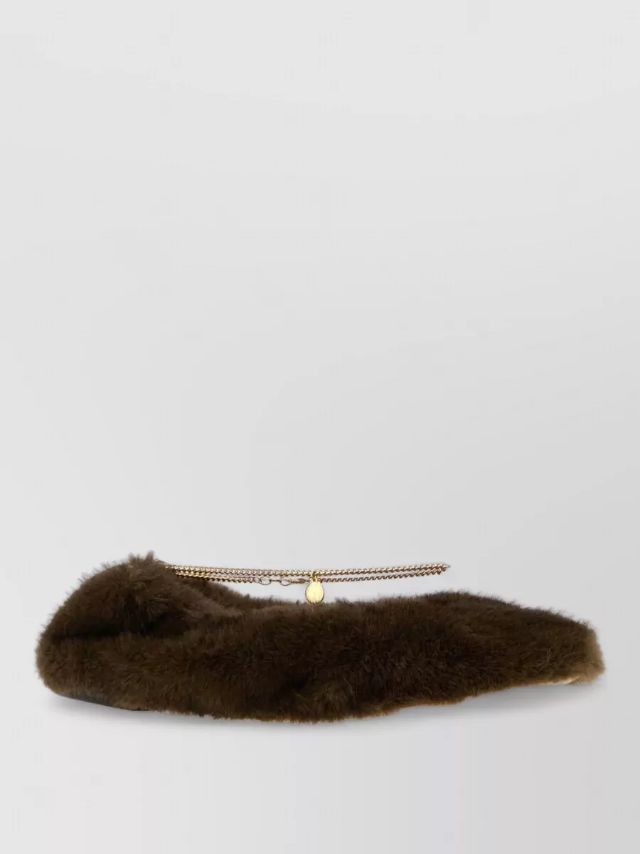 Stella Mccartney faux fur ballerina flats