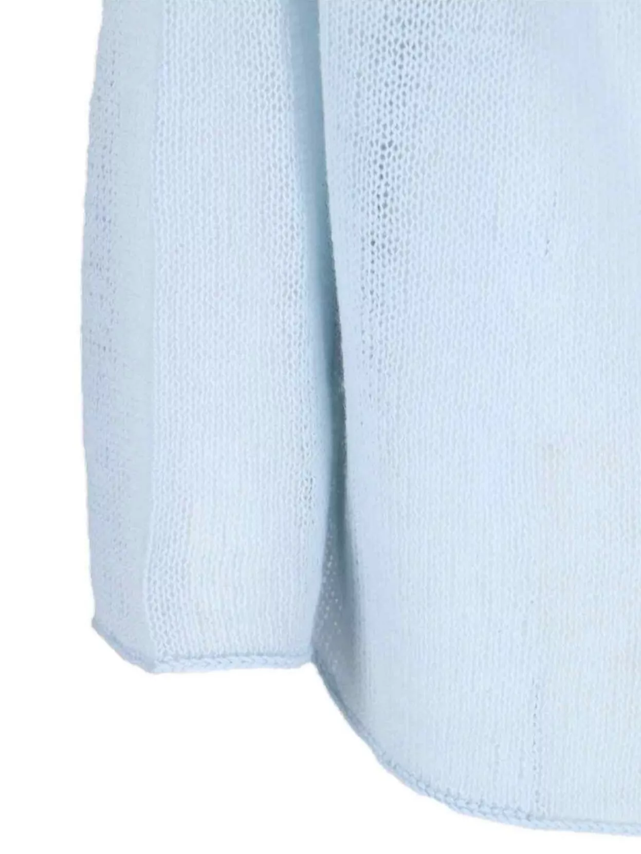 Ermanno Scervino Floral Embellished Sheer Knit Crewneck