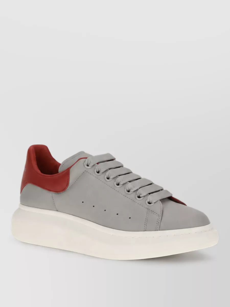 Alexander McQueen leather platform lace-up sneakers
