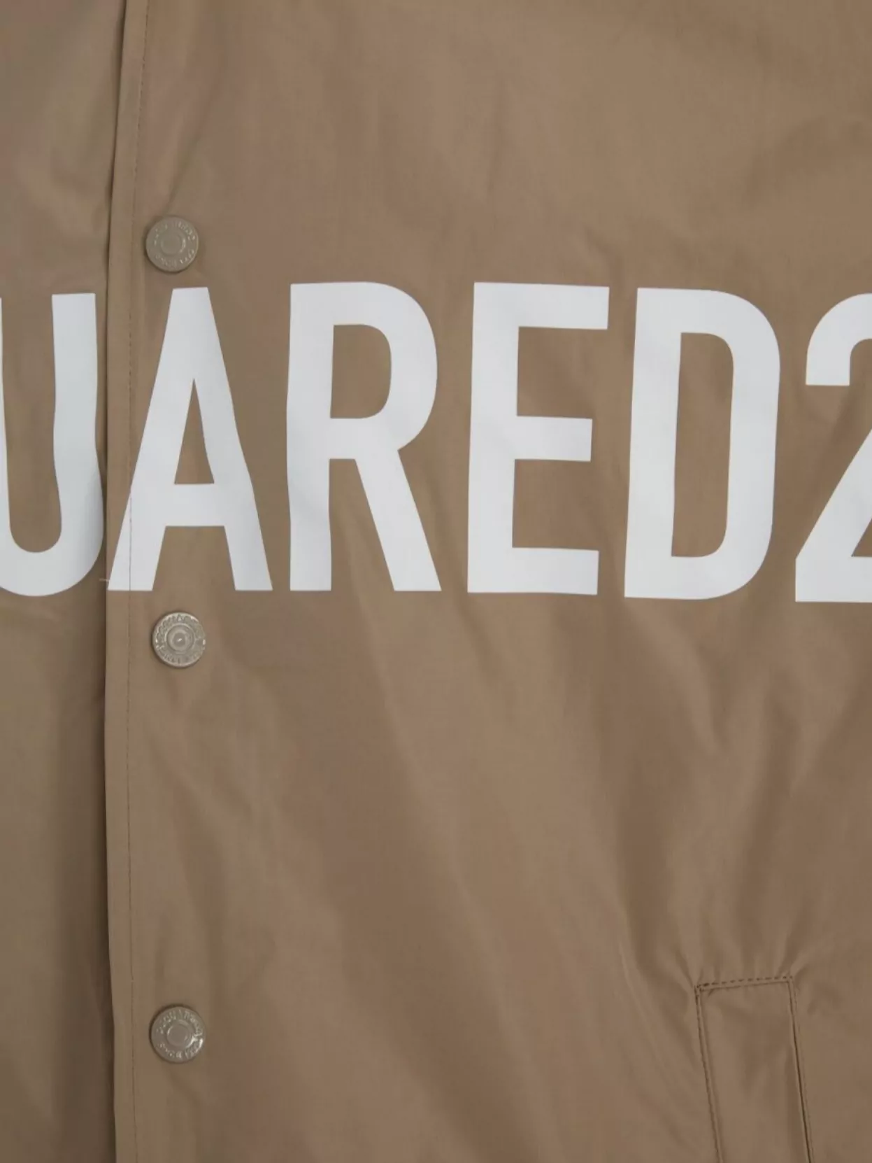 Dsquared2 Cuffed Jacket Front Pockets In Neutrals