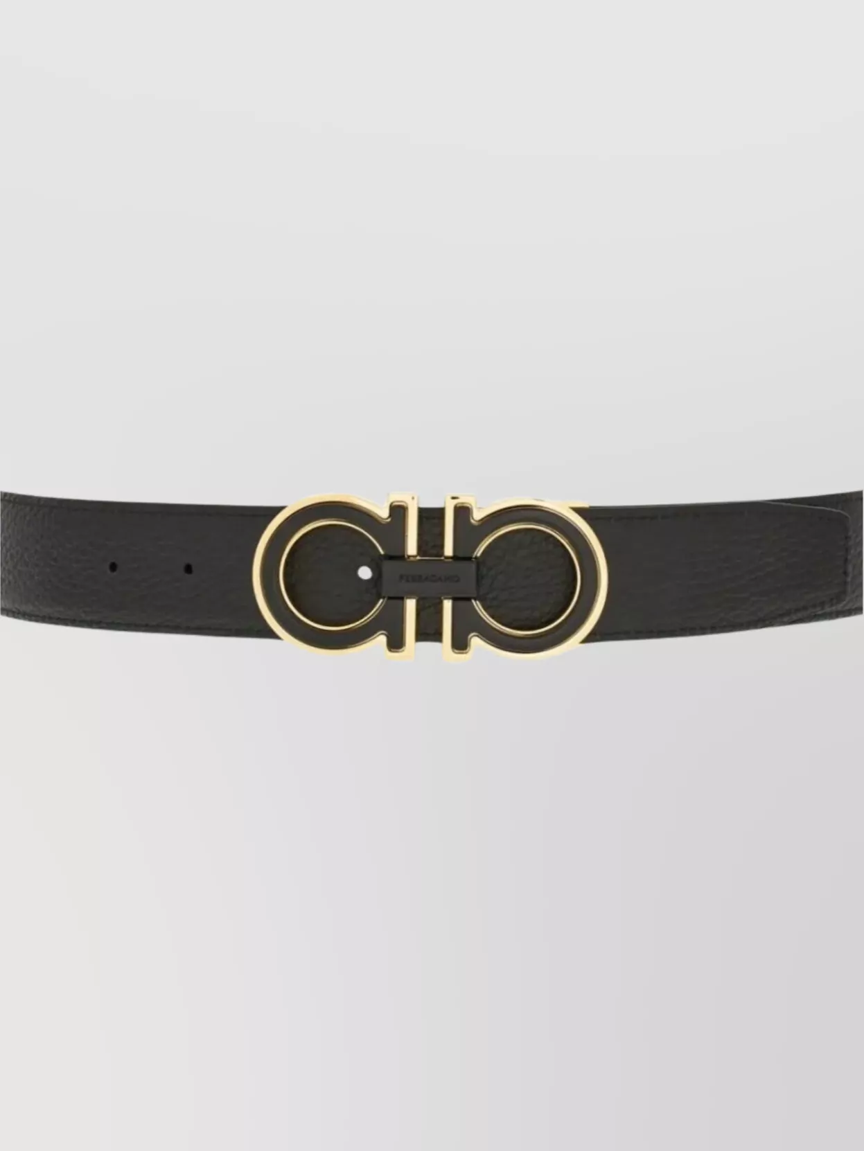 Ferragamo Double Buckle Reversible Gancini Belt