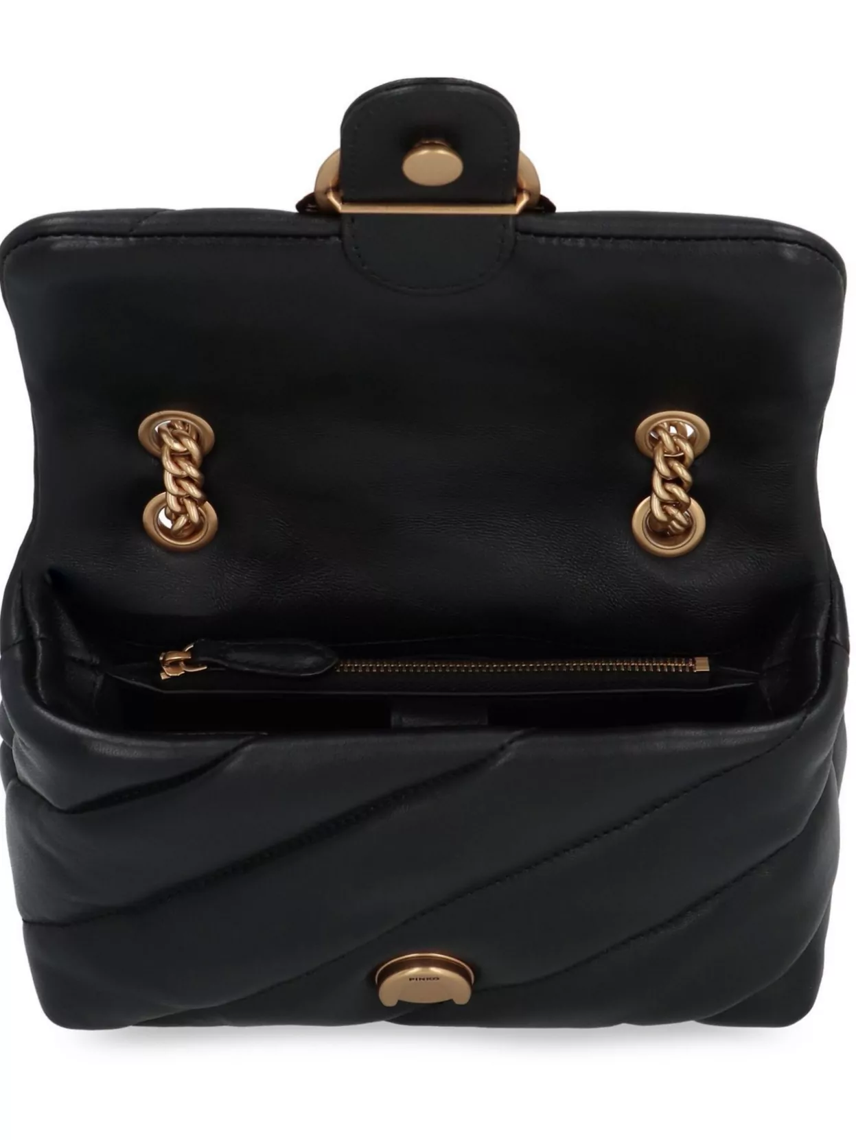 Pinko Love Mini Puff Leather Crossbody Bag