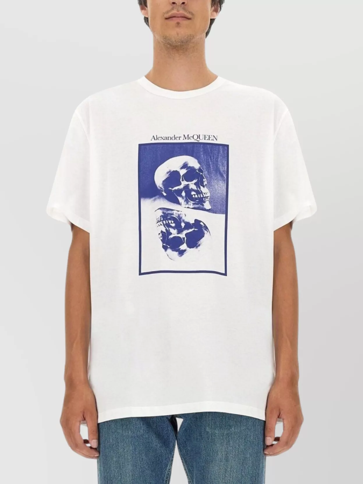 Alexander Mcqueen Graphic Logo Print T-Shirt
