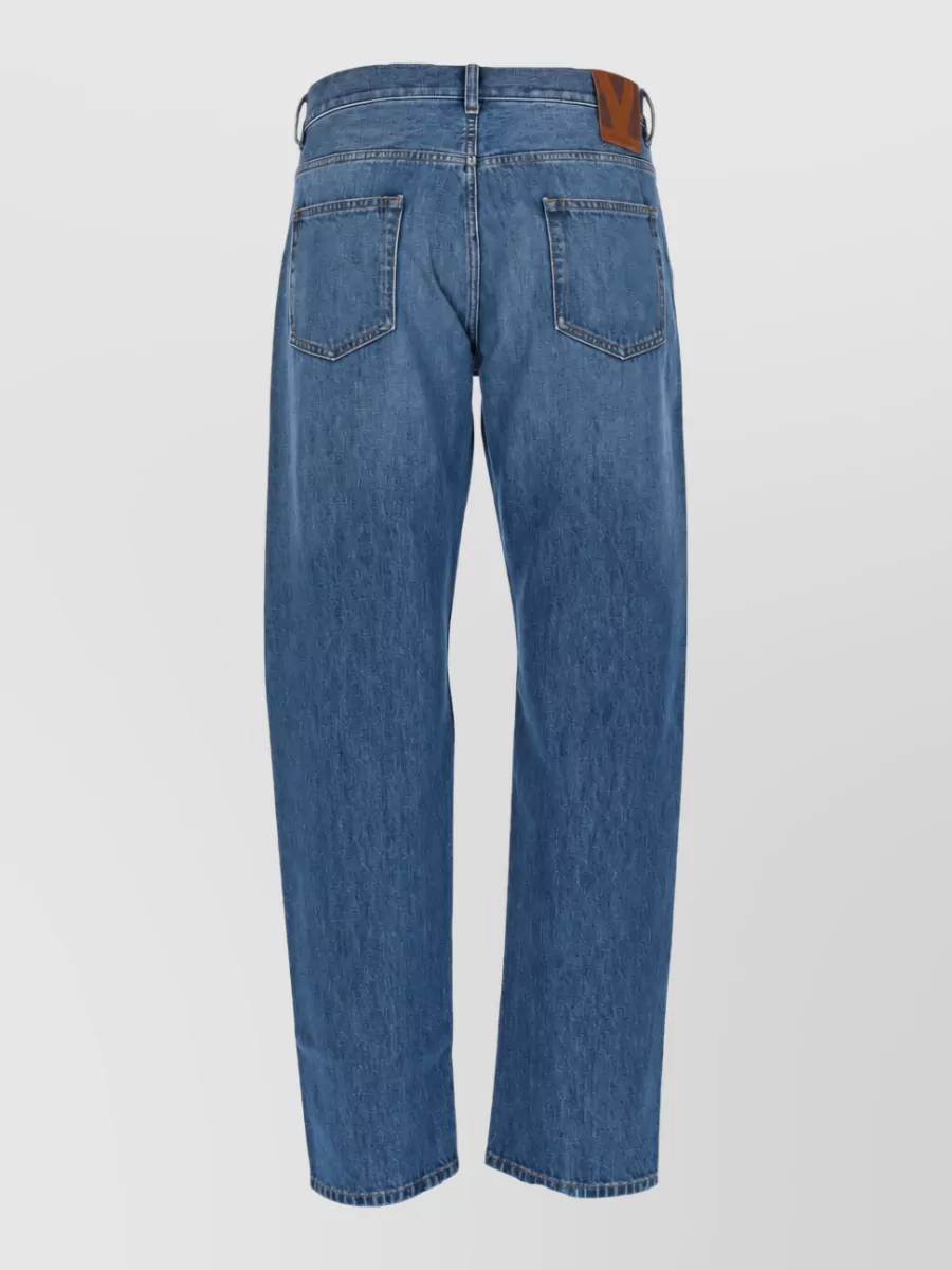 Valentino Denim Five Pocket Straight Leg Jeans