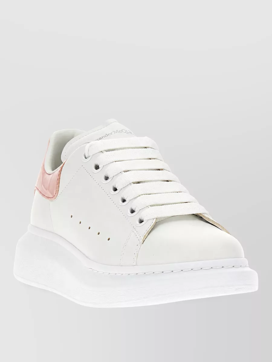 Mc Queen leather low-top sneakers