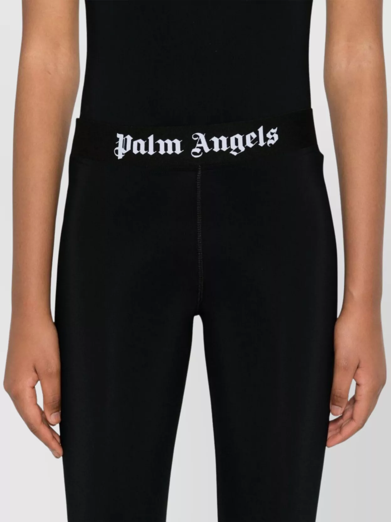 Palm Angels Logo Waistband Stretch-Fit Super-Skinny Leggings