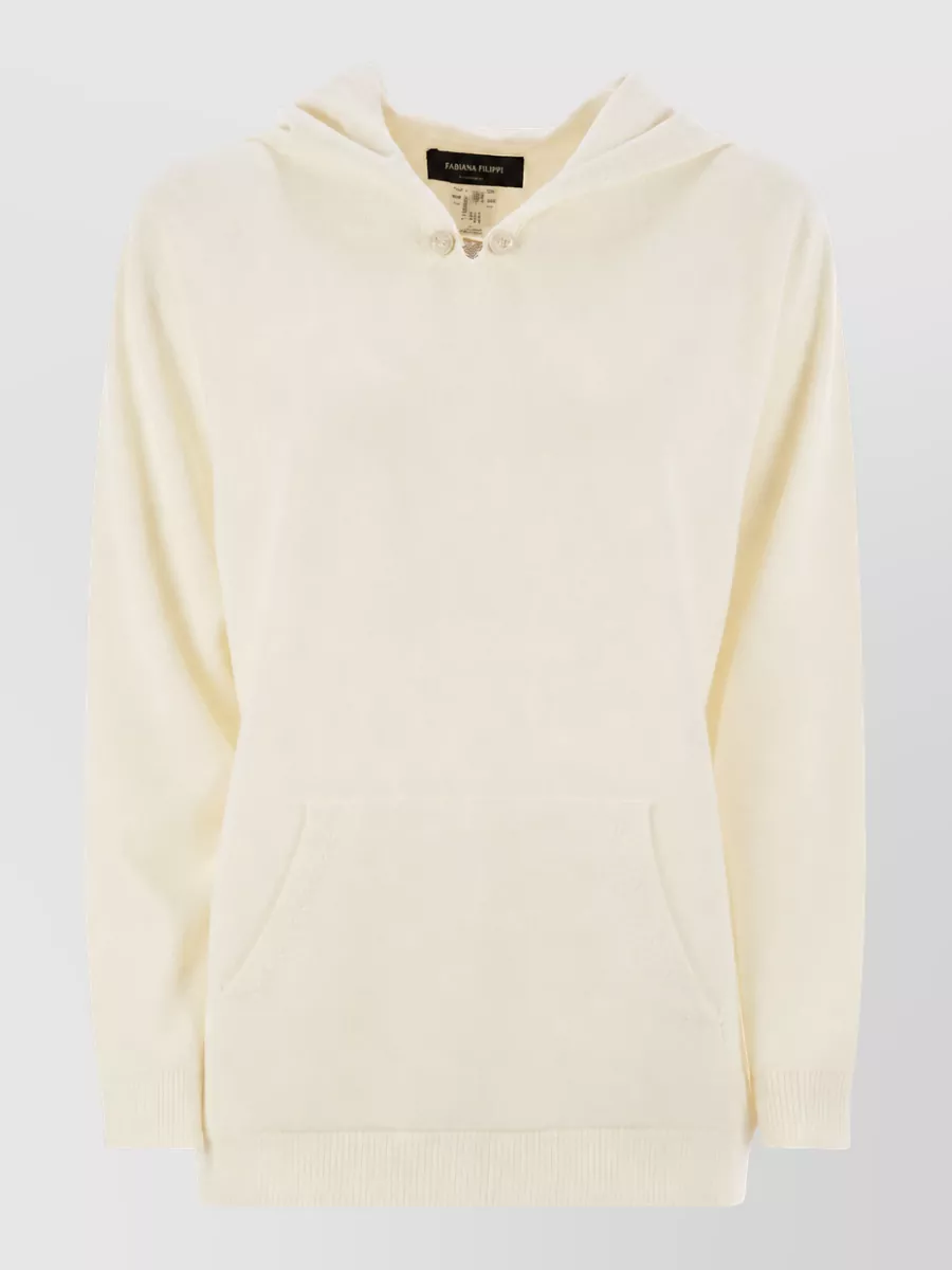 Fabiana Filippi Cashmere silk virgin wool hoodie