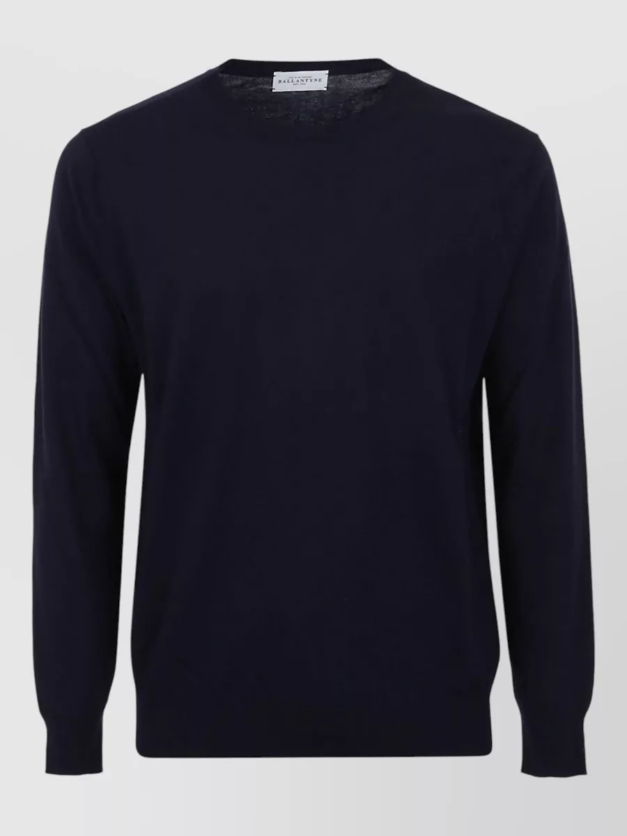 Ballantyne fine-knit cotton crewneck sweatshirt