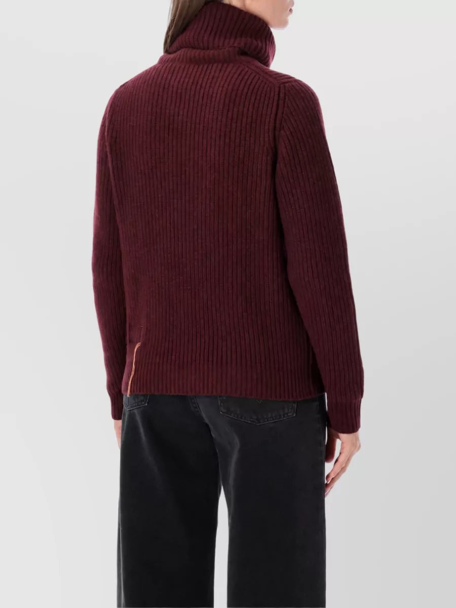 Fortela Wool Cashmere High Neck Sweatshirt