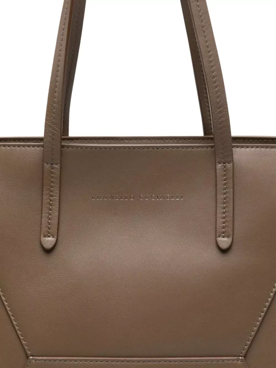 Brunello Cucinelli Leather Tote Bag