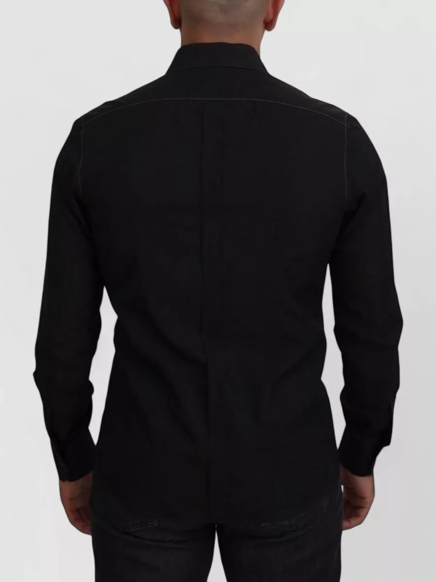 Dolce&Gabbana Cotton Collared Long Sleeve Shirt