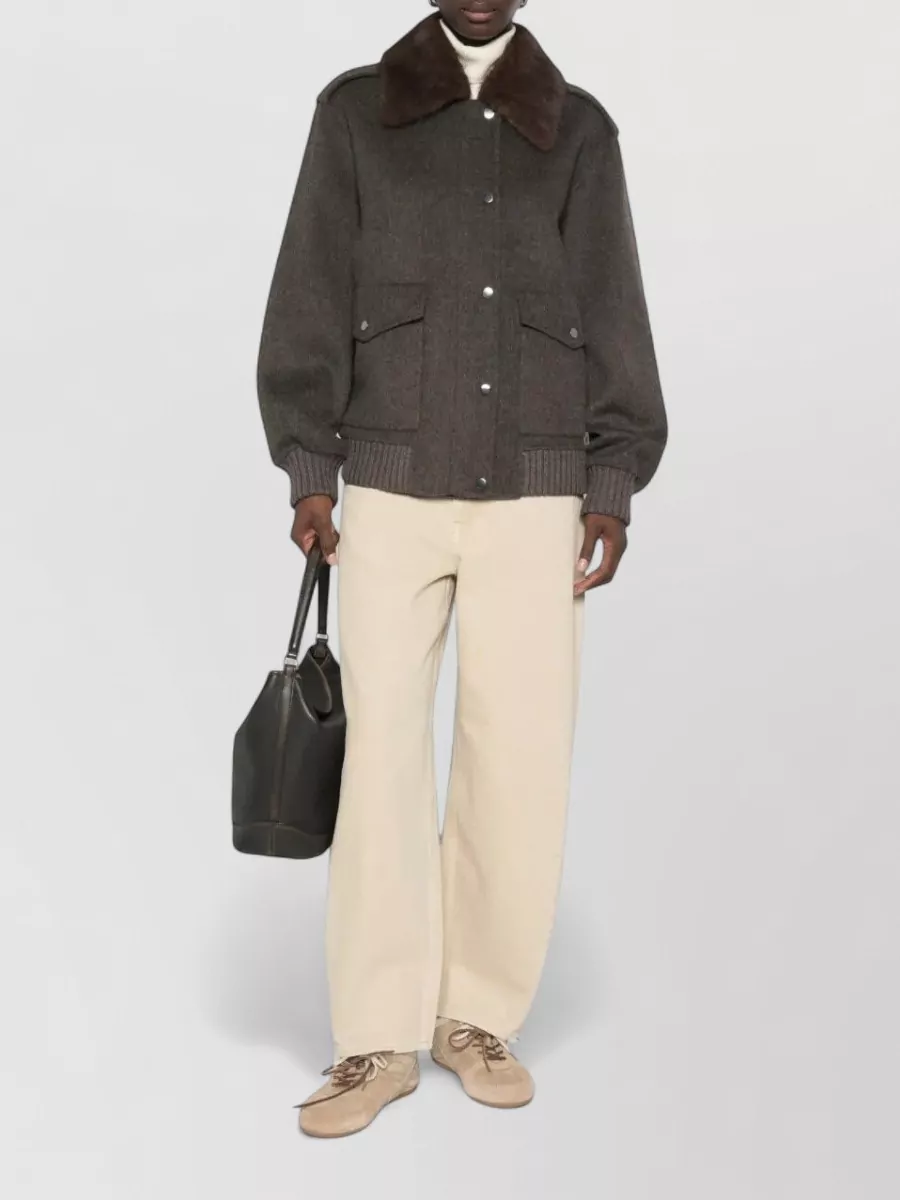 P.a.r.o.s.h. wool fitted jacket