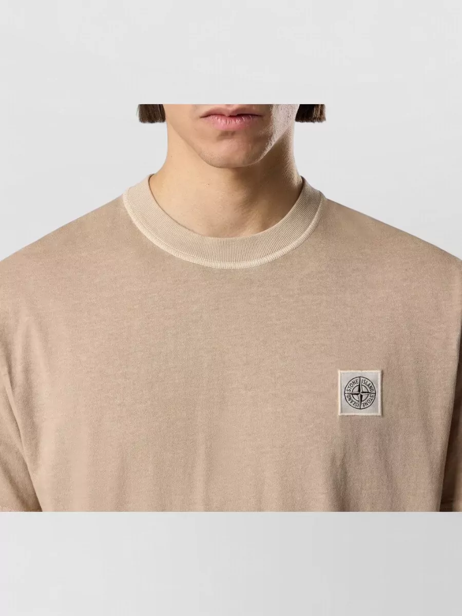 Stone Island Cotton Ribbed T-Shirt