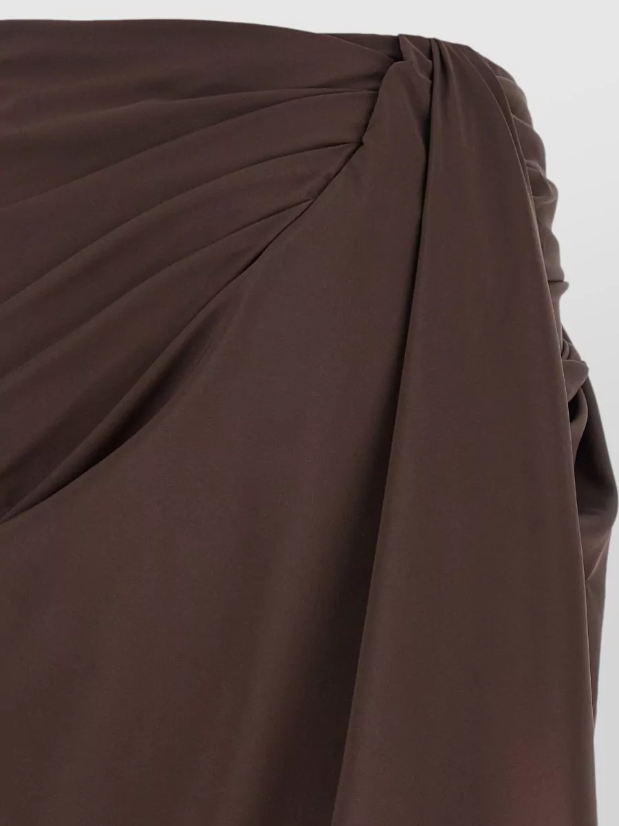 Jacquemus Asymmetric Draped Midi Skirt