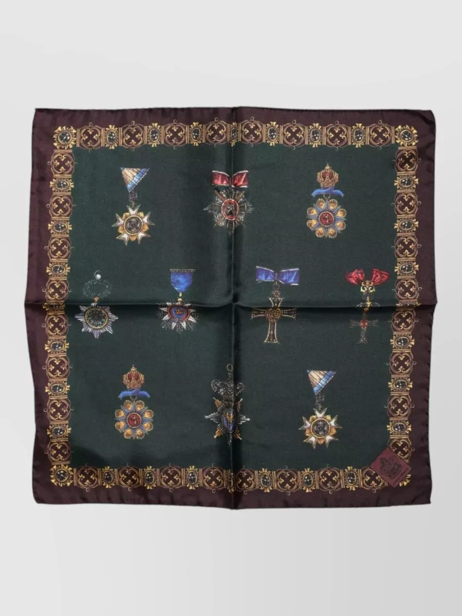 Dolce&Gabbana silk printed square foulard scarf