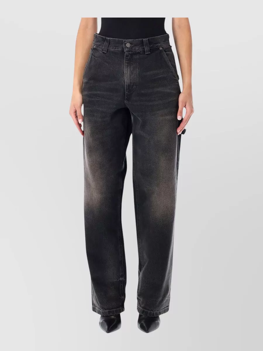 Haikure Cotton boyfriend straight-leg jeans