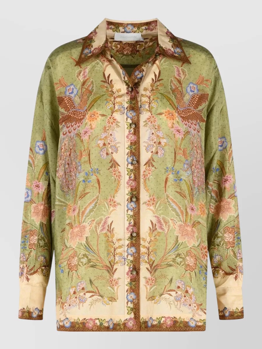 Zimmermann Silk floral-print shirt