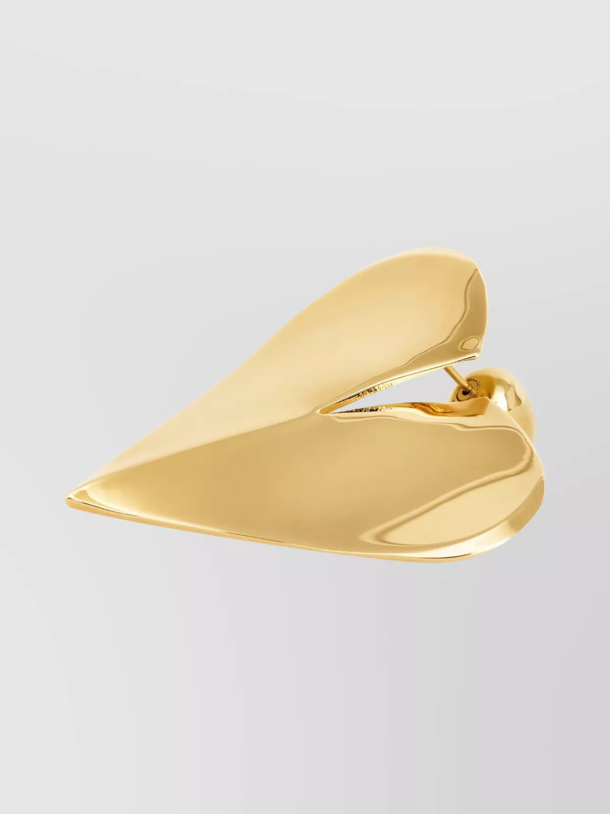 Alaïa Earrings Heart Model Polished Finish In Yellow