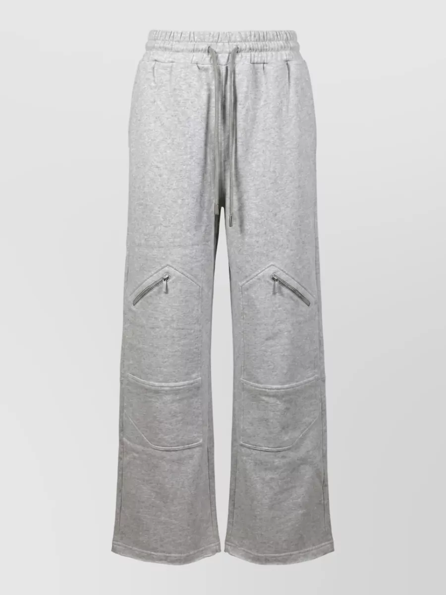 Off-White cotton jersey wide-leg trousers