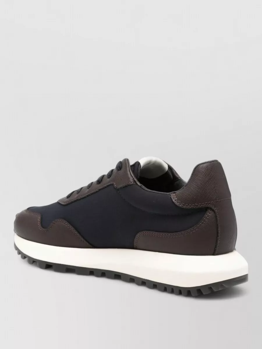 Emporio Armani Paneled Logo Low-Top Sneakers