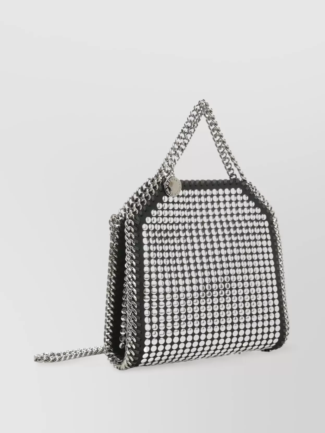 Stella Mccartney Tiny Mirror Hotfix Mesh Chain Bag