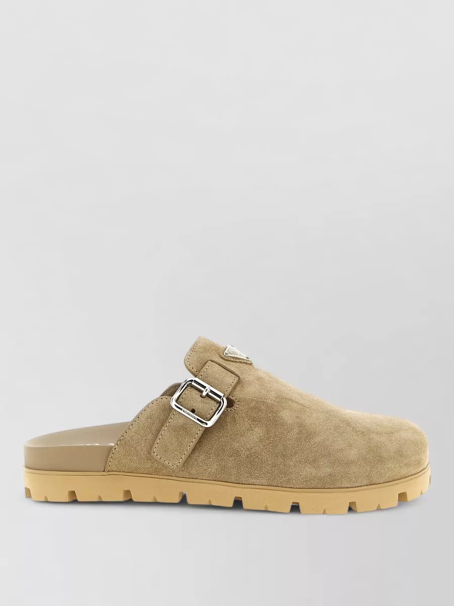 Prada suede slippers