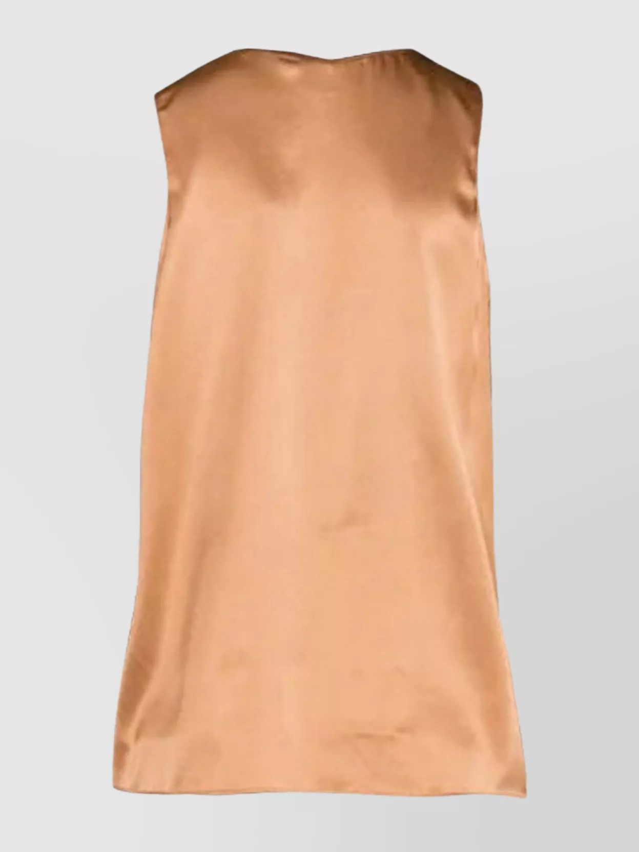 Pinko Satin V-Neck Sleeveless Relaxed Fit Top