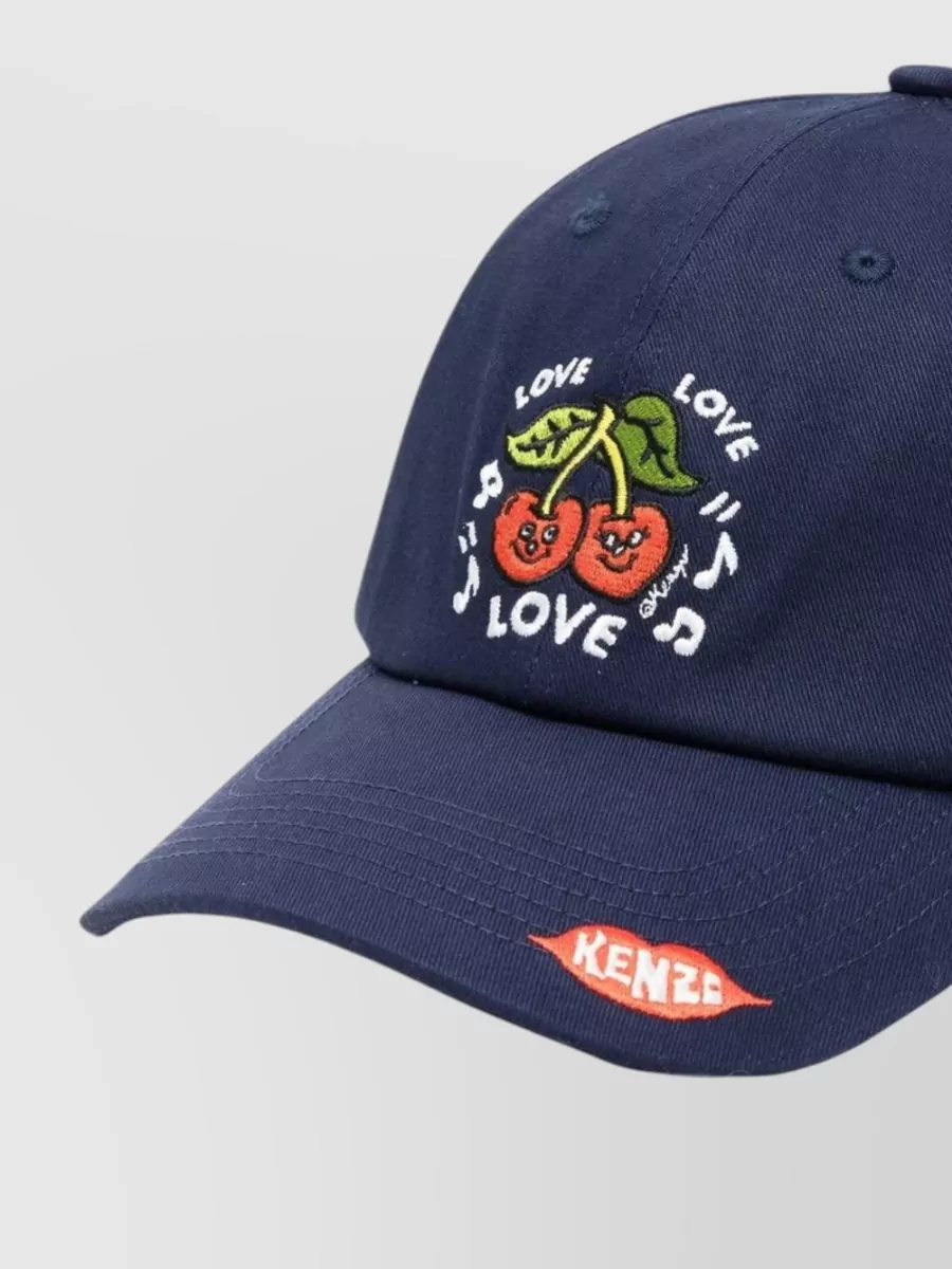 Kenzo Embroidered Cotton Cap