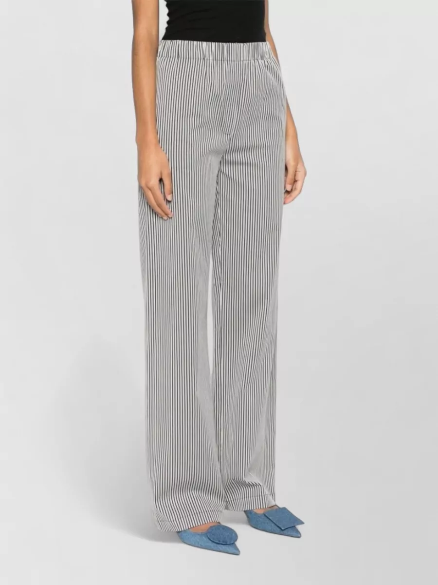 Alysi Striped Wide-Leg Trousers
