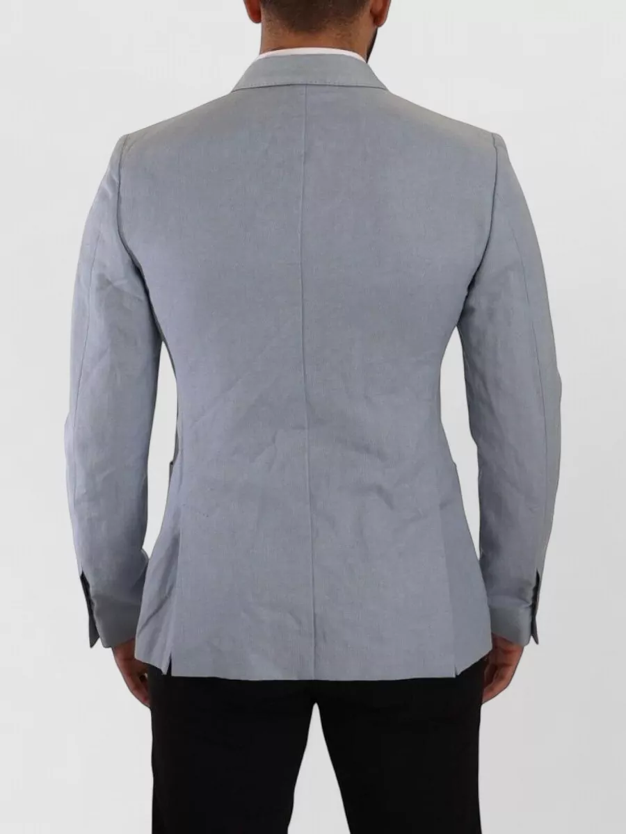 Dolce&Gabbana Linen Slim-Fit Double-Breasted Blazer