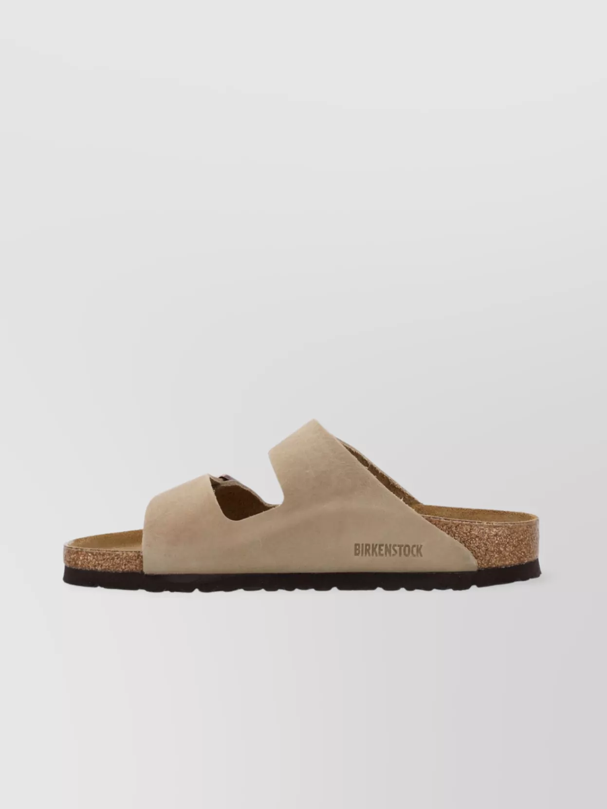 Birkenstock Leather Sandals With Cork Sole And Two Straps