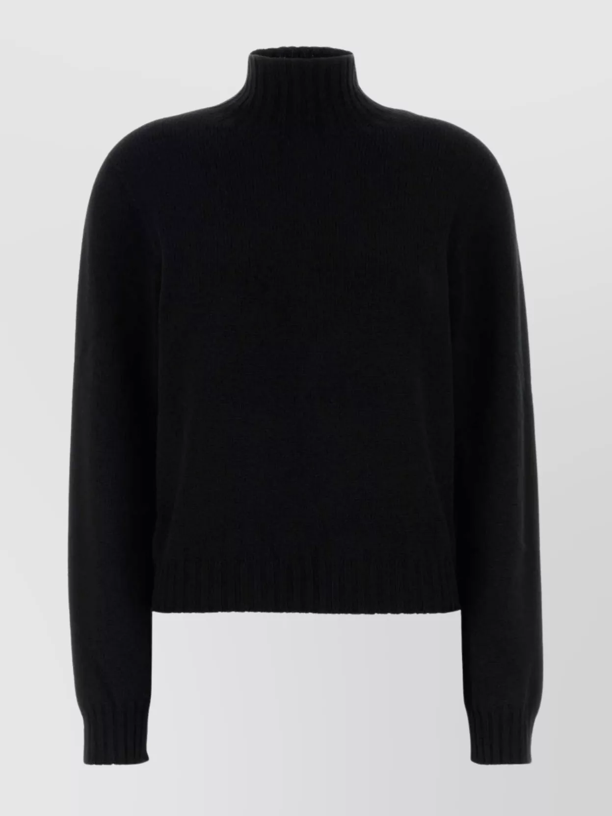 The Row Kensington Cashmere Sweater High Neck In Black