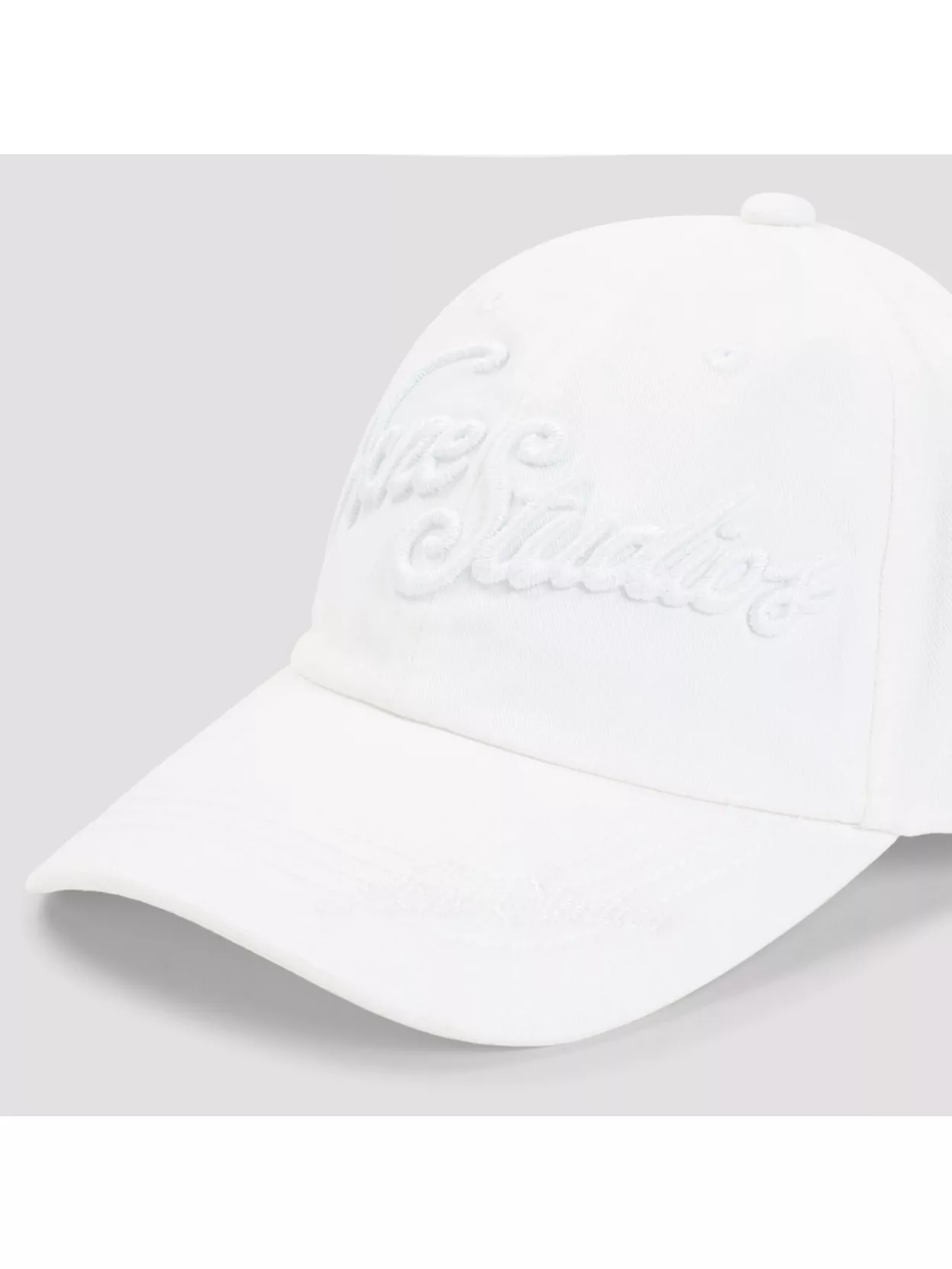 Shop Acne Studios Curved Brim Six Panel Cotton Hat