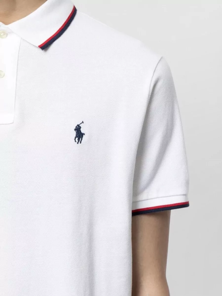 Polo Ralph Lauren Short Sleeve Knit Contrast Collar Polo Shirt
