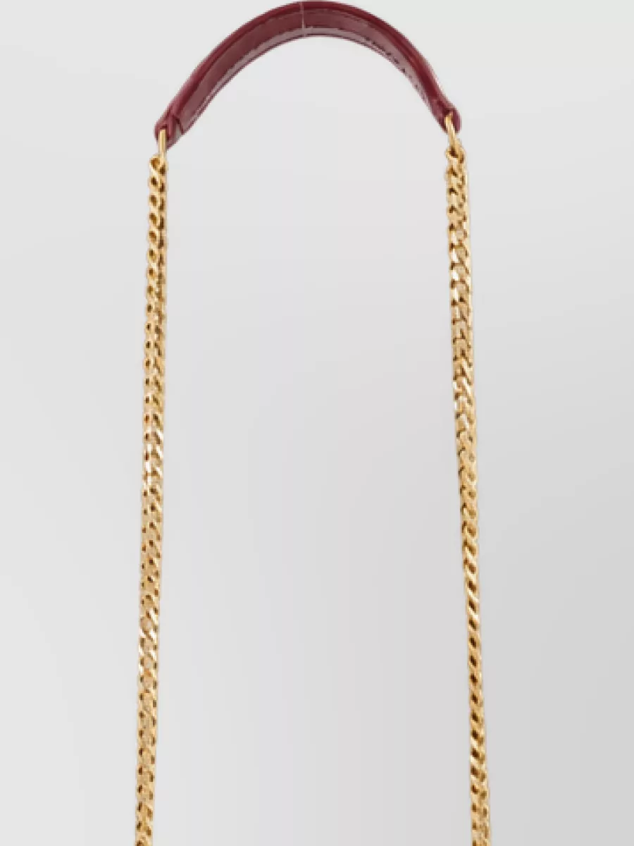 Saint Laurent Loulou Mini Clutch Bag Chain Strap
