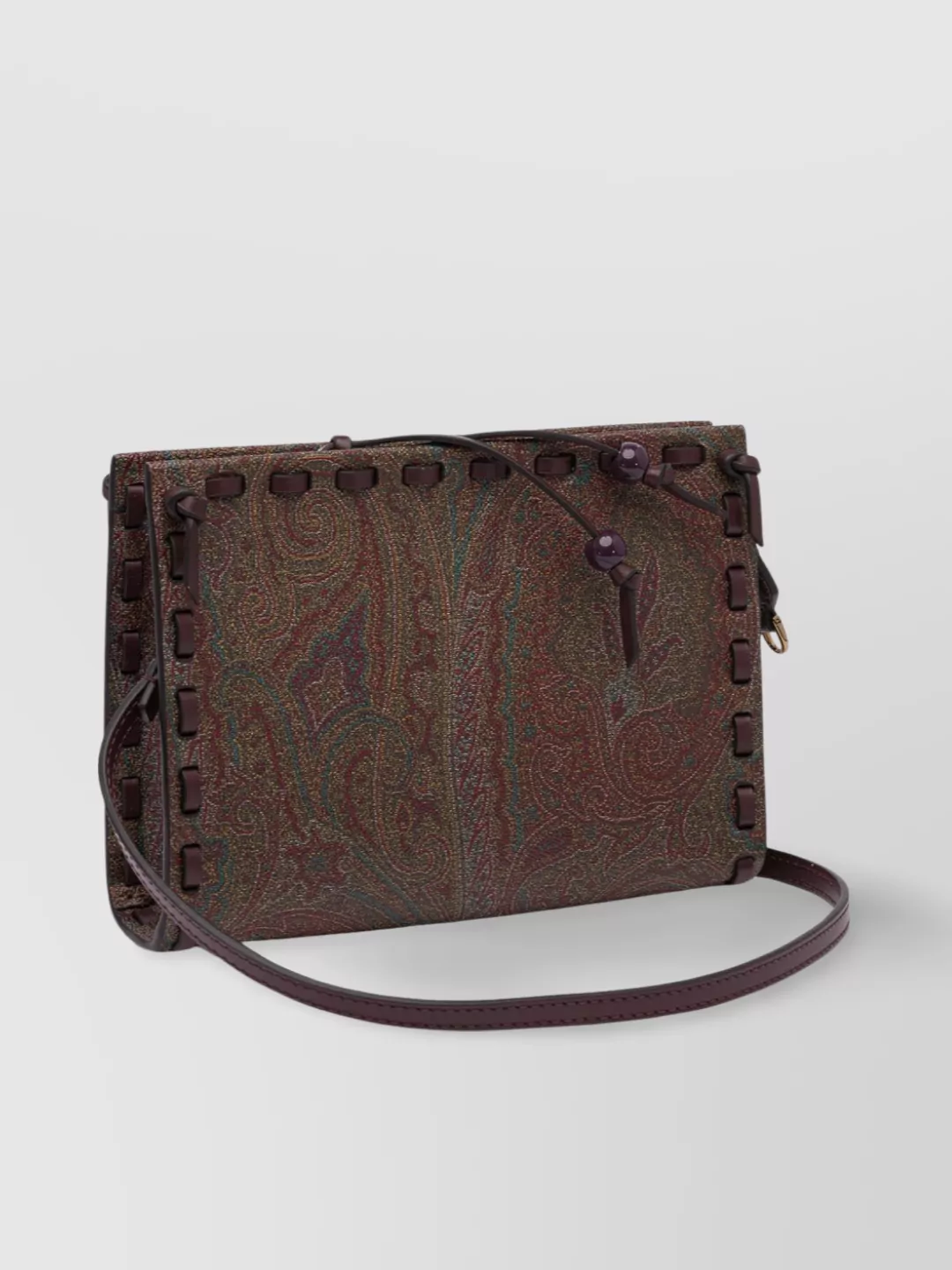 Etro Strap Leather Trim Clutch Bags