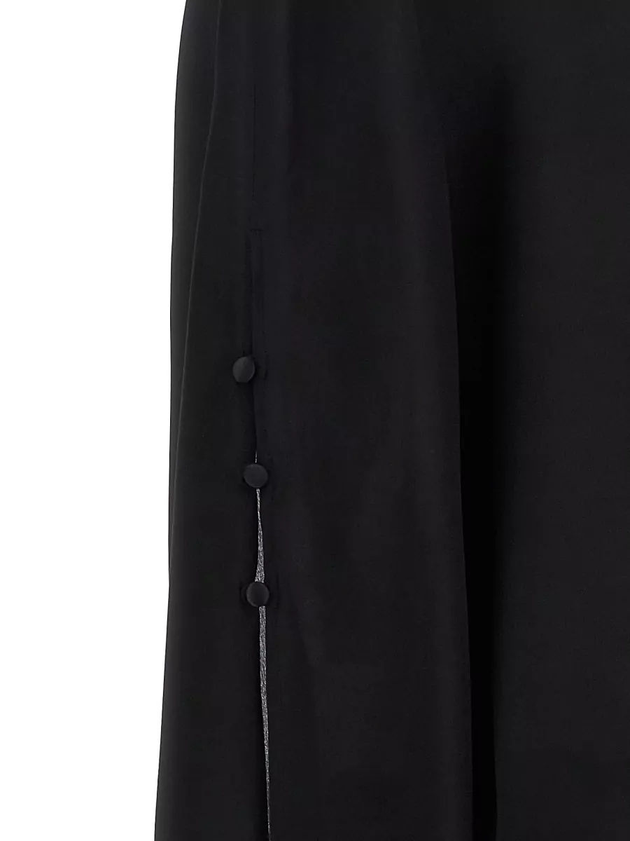 Di.la3 Pari' Silk Crepe De Chine Batwing Blouse