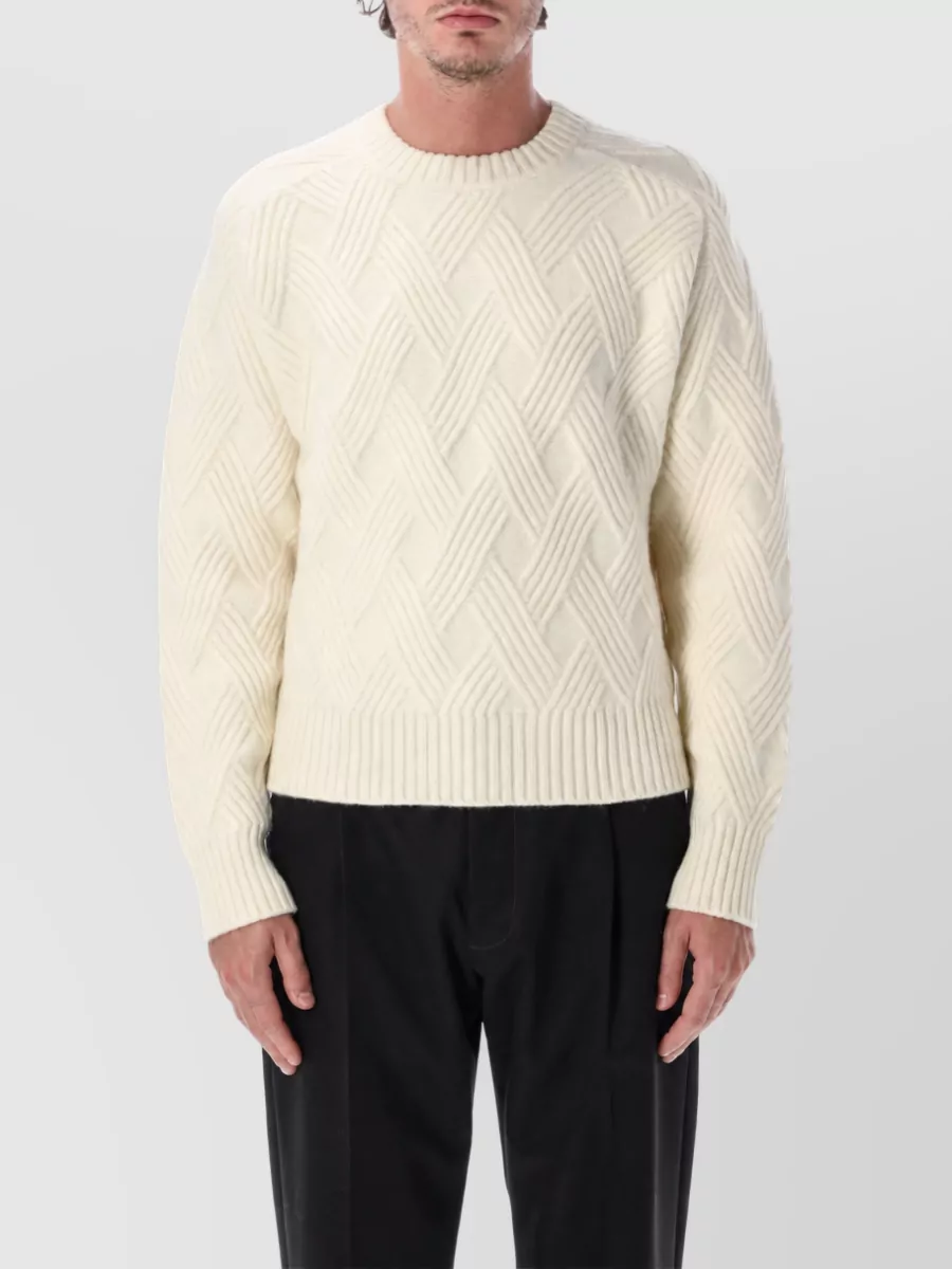 Lanvin Leather crewneck jumper