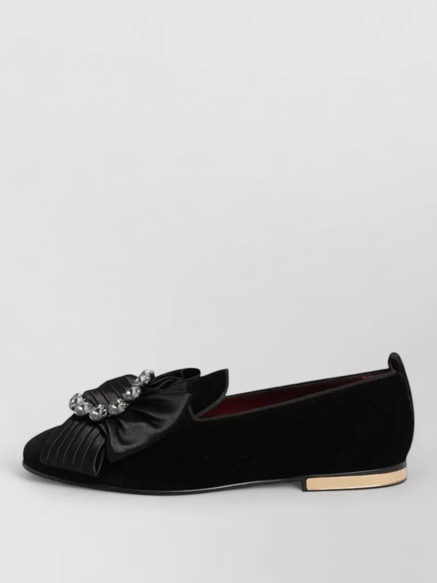 Dolce&Gabbana Crystal-Embellished Slip-On Loafers