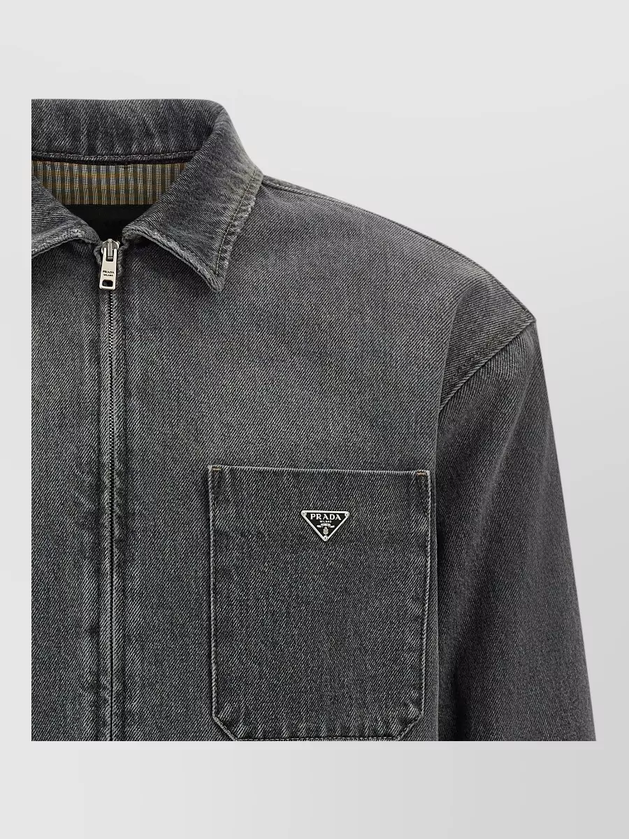 Prada Denim zip shirt