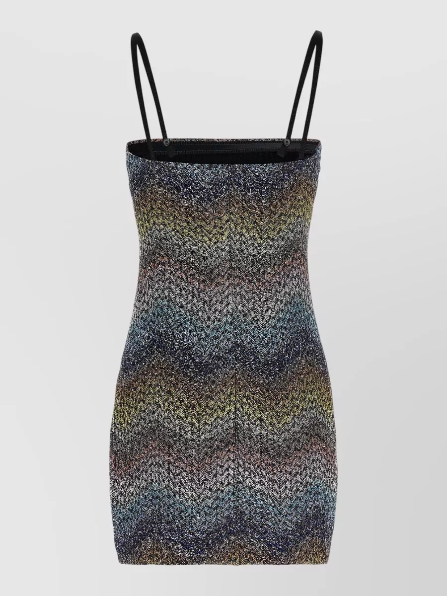 Missoni Metallic Knit Off-The-Shoulder Mini Dress