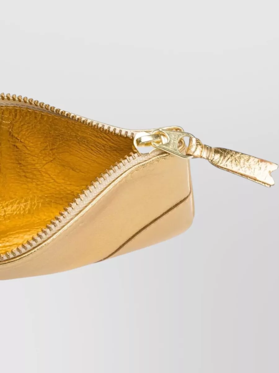 Comme Des Garçons Dual Tone Compact Leather Card Wallet